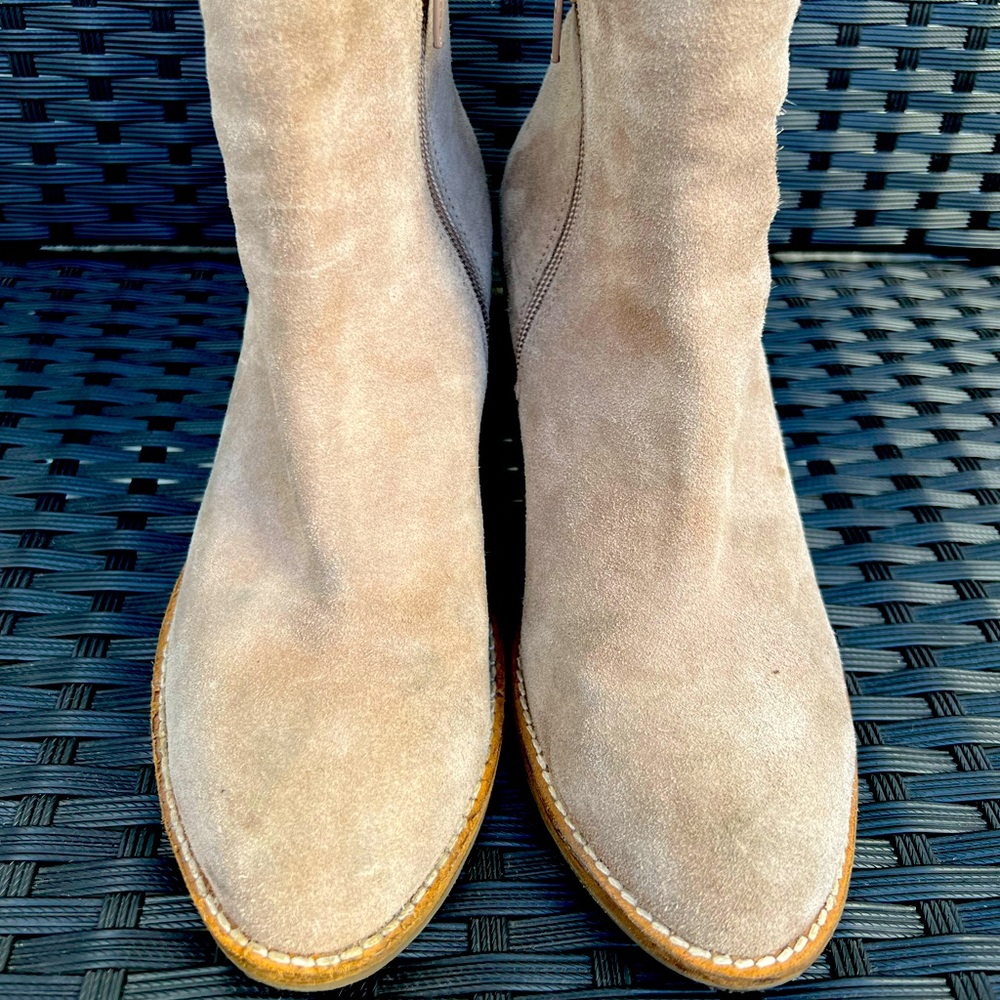 Suede booties size 8 1/2